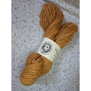 Wolf Cottage Yarn Skein Denver Colorado Wool Handspun Orange Single Ply NEW